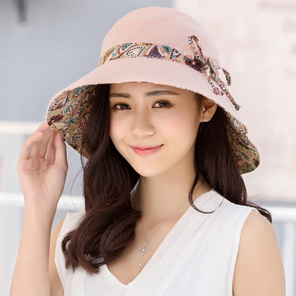 Womens Sun Summer UV Protection Floppy Beach Hat - Picture 2 of 4